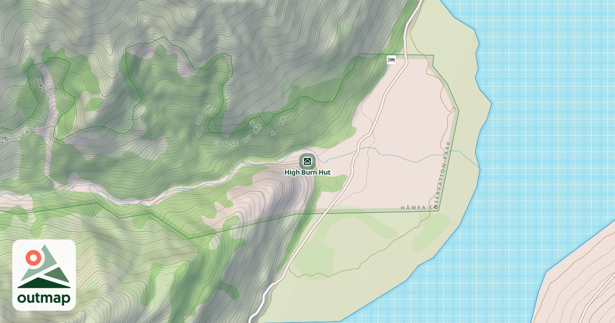 Map of High Burn Hut