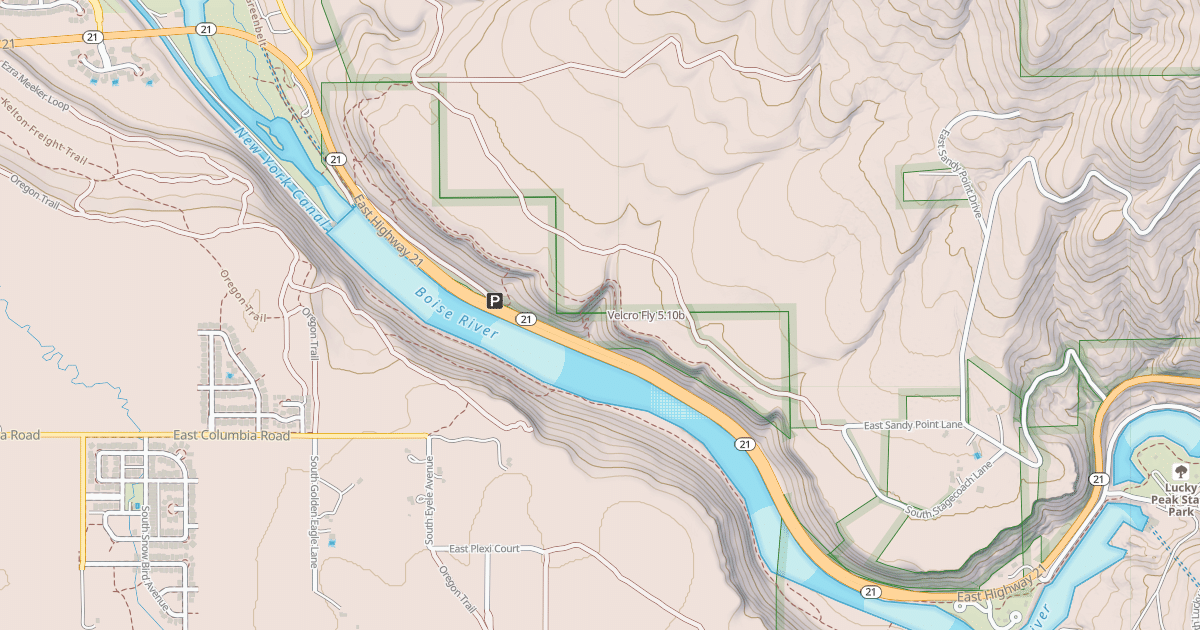 Map preview of Velcro Fly
