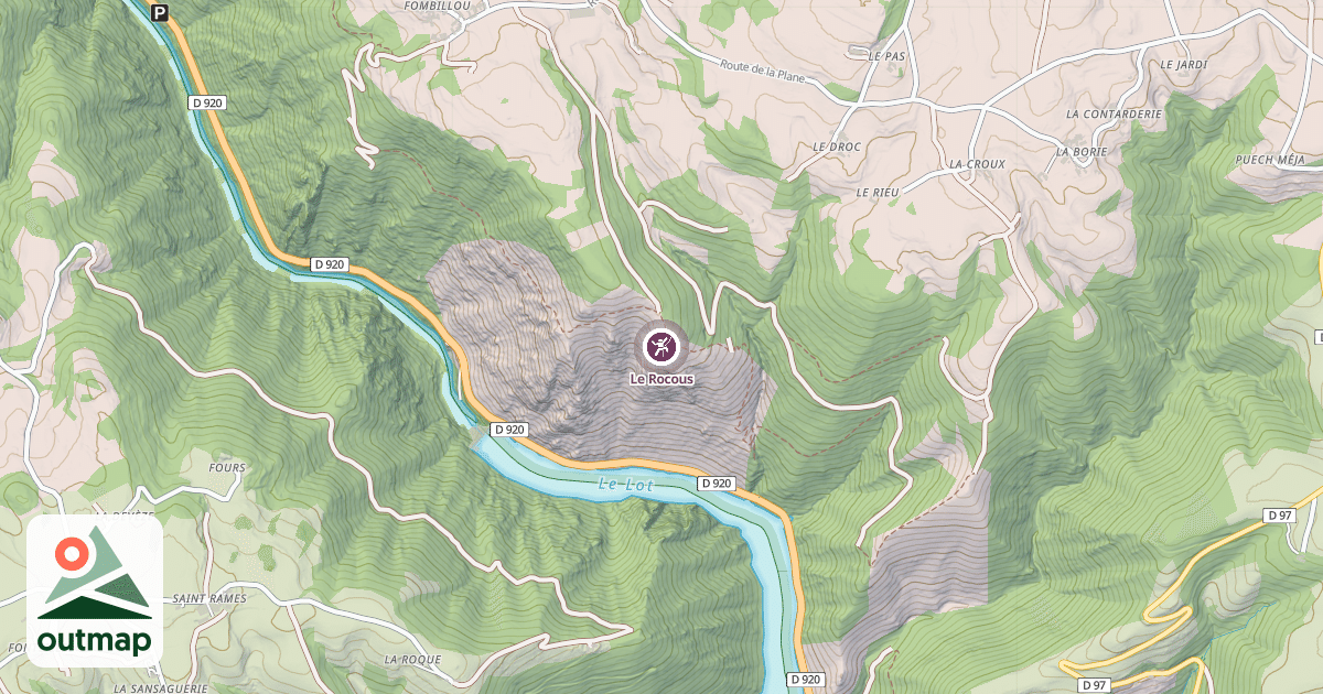 Map of Le Rocous