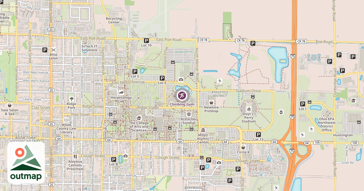 Map of Climbing Gym