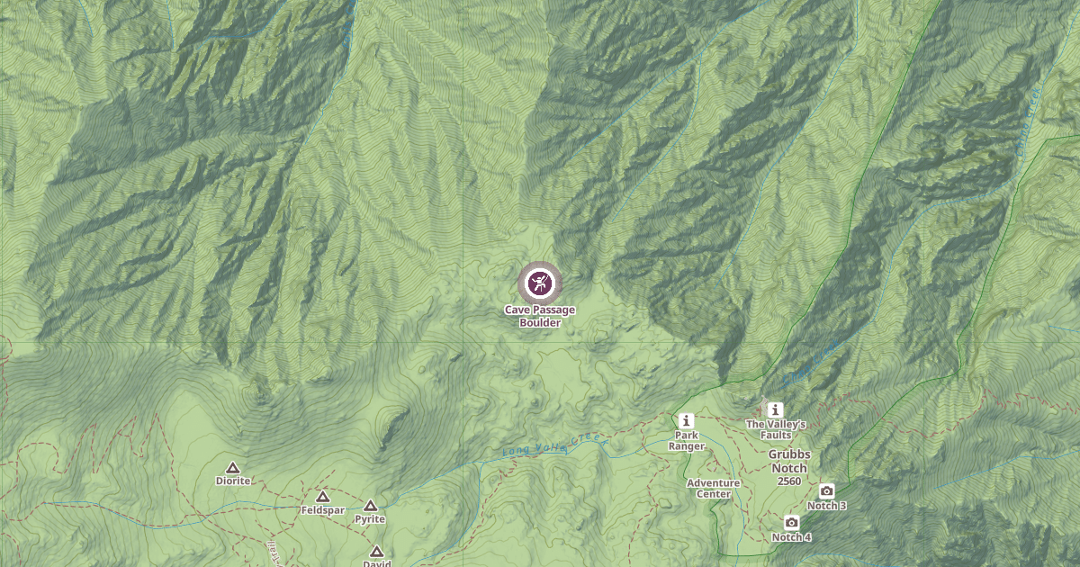 Map preview of Cave Passage Boulder
