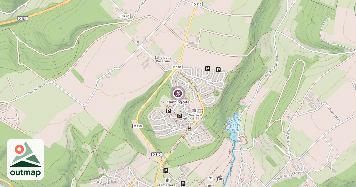 Map of Climbing Site