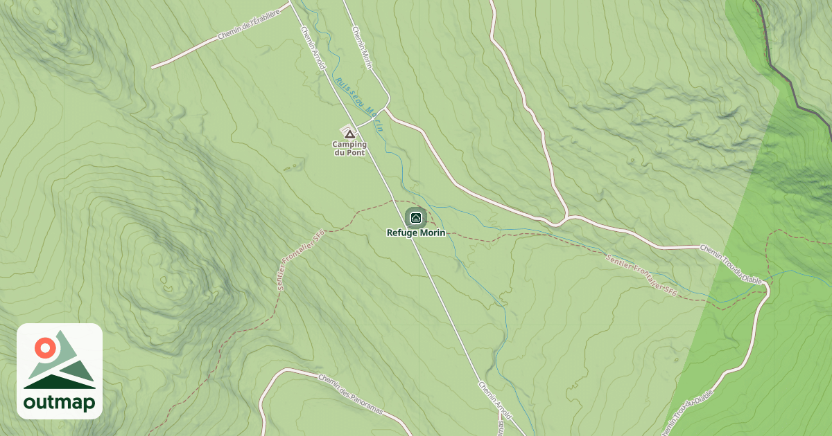 Map of Refuge Morin