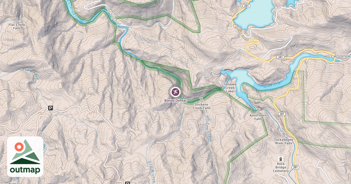 Map of Bonas Defeat