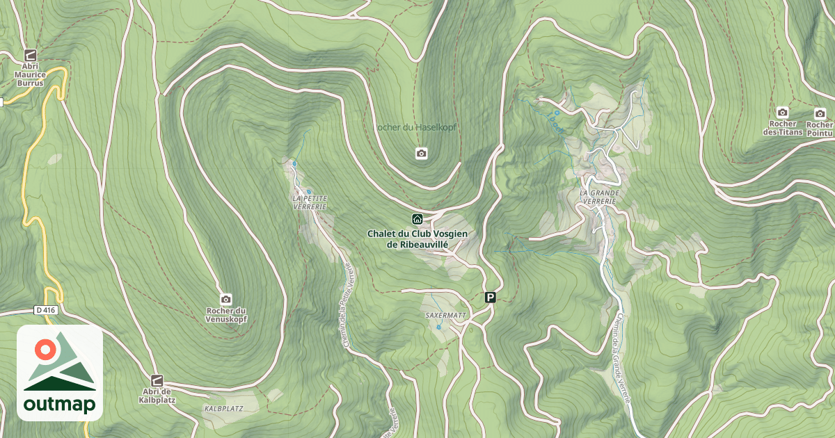 Map of Chalet du Club Vosgiens Ribeauvillé