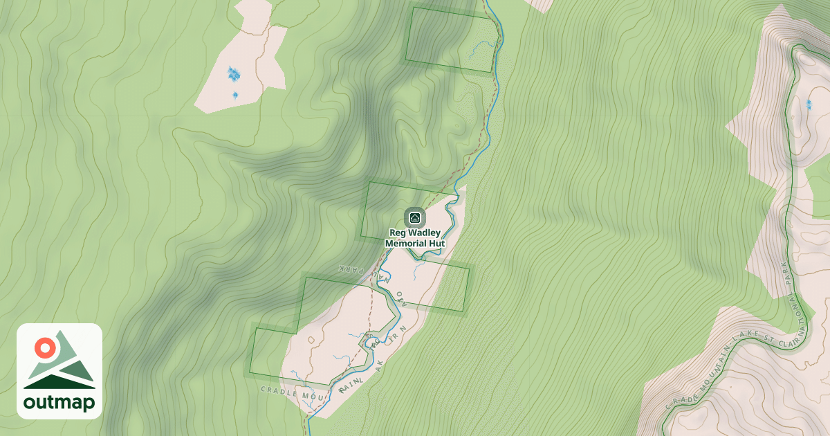 Map of Reg Wadley Memorial Hut