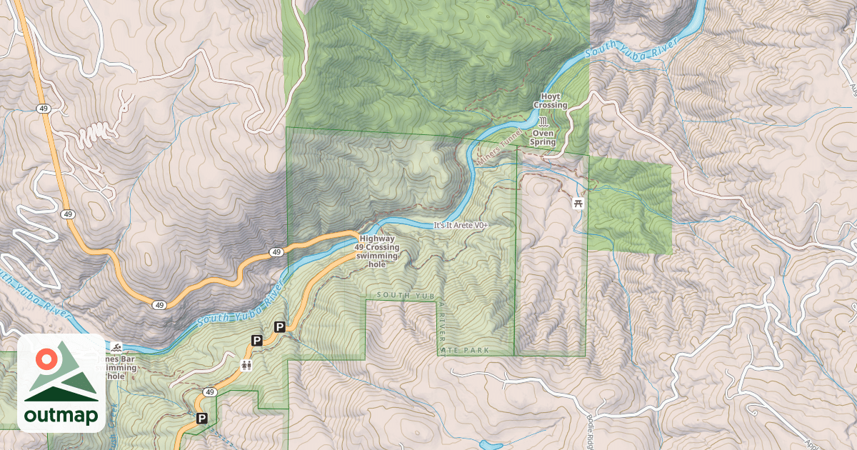 Map of It's It Arete