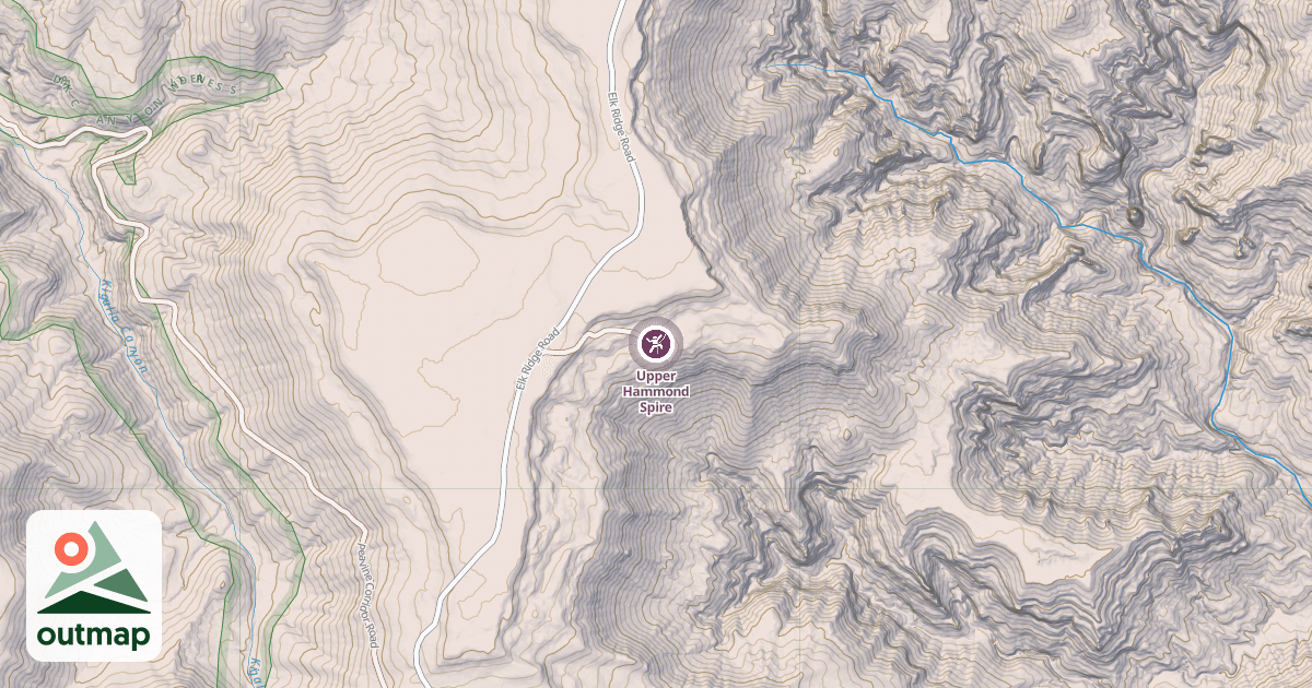 Map of Upper Hammond Spire