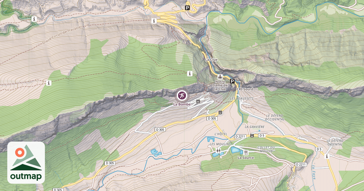 Map of La Bombe