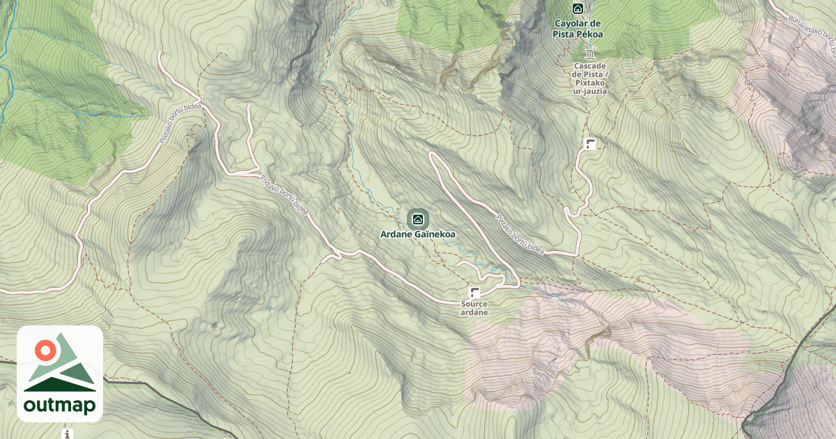 Map of Ardane Gaïnekoa