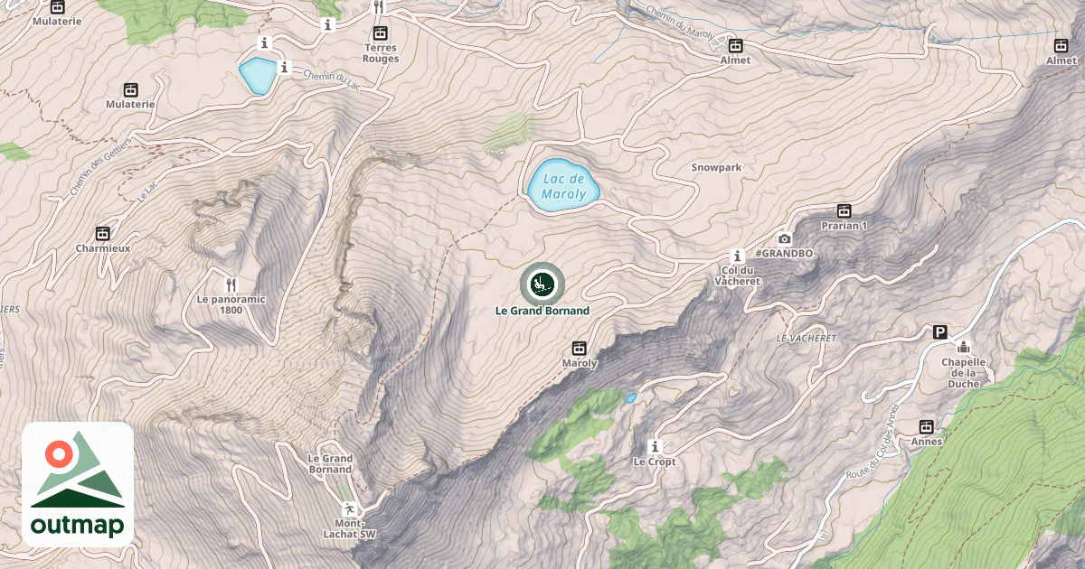 Map of Le Grand Bornand
