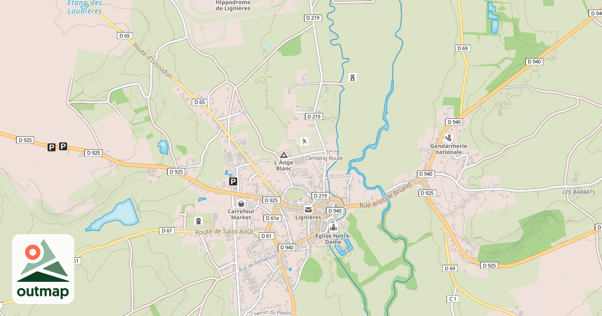 Map of Climbing Route