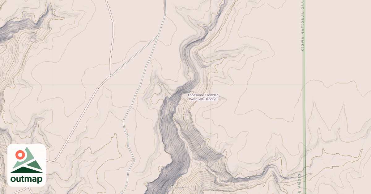 Map of Lonesome Crowded West Left-Hand