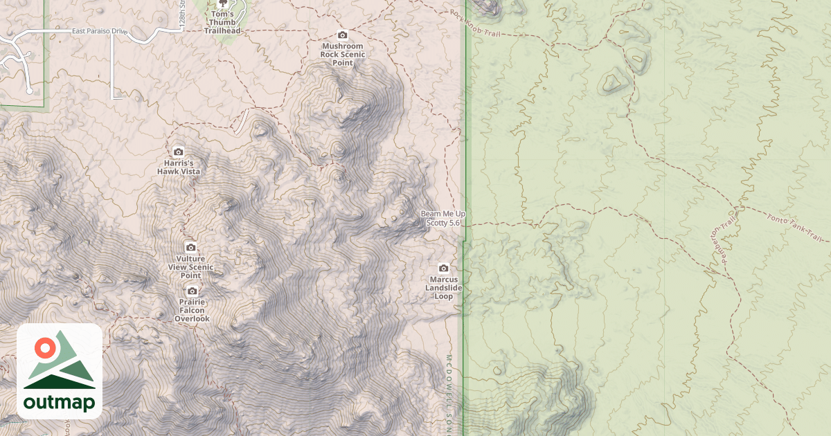 Map of Beam Me Up Scotty
