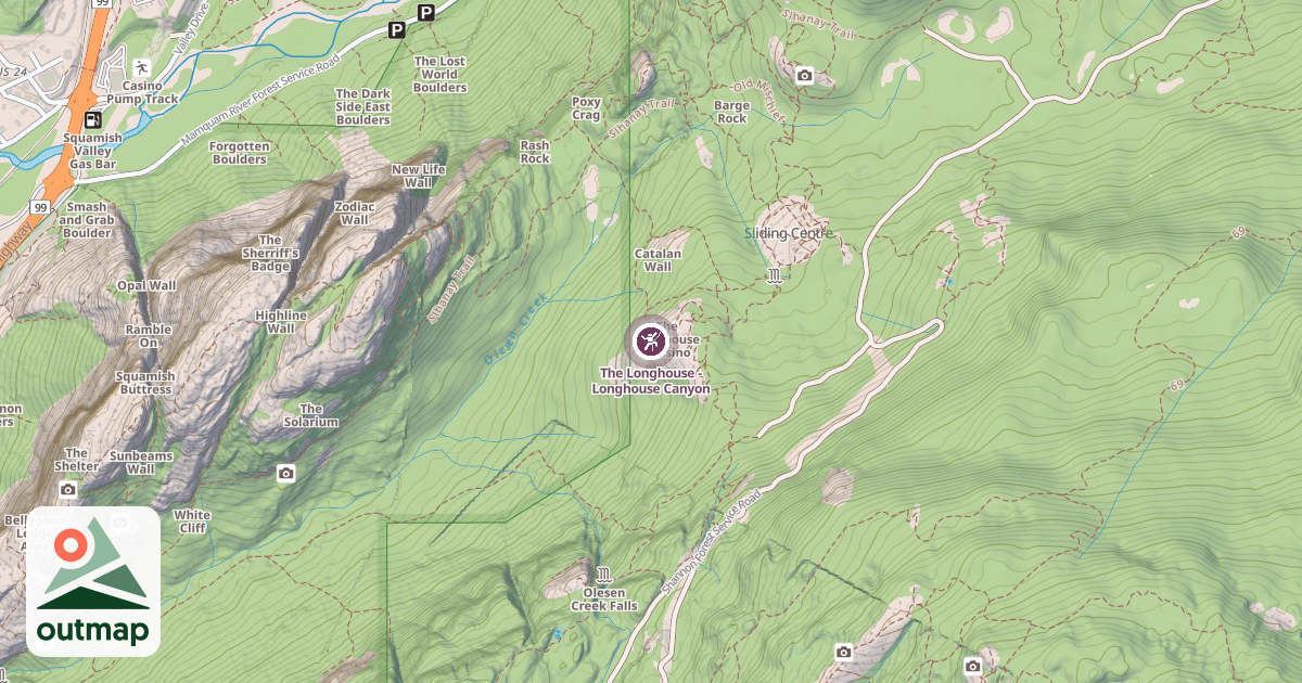 Map of The Longhouse - Longhouse Canyon