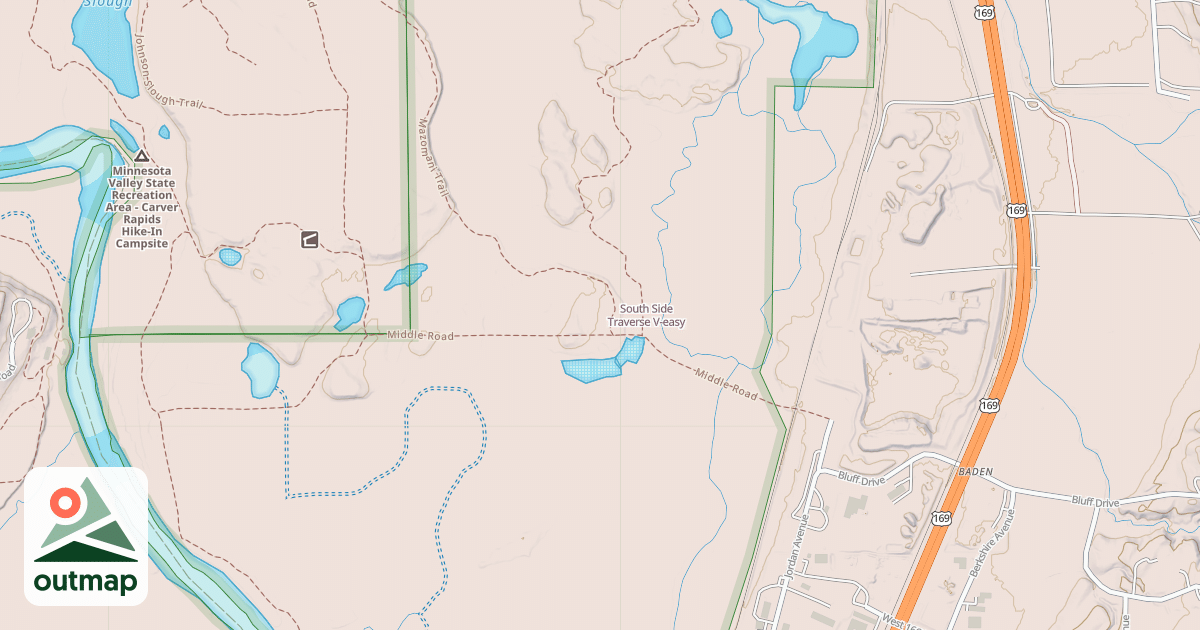 Map of South Side Traverse