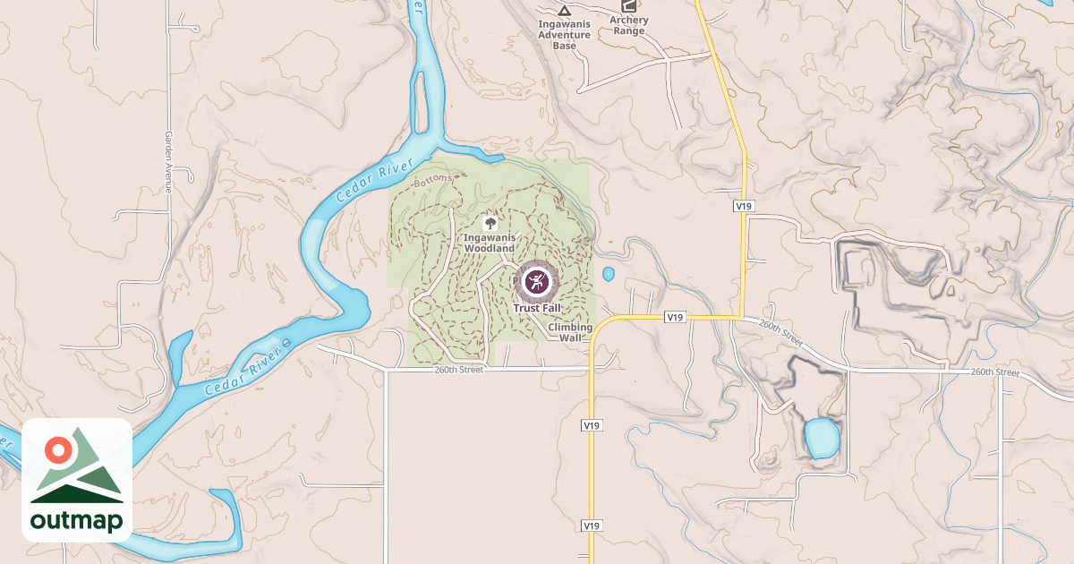 Map of Trust Fall in Bremer