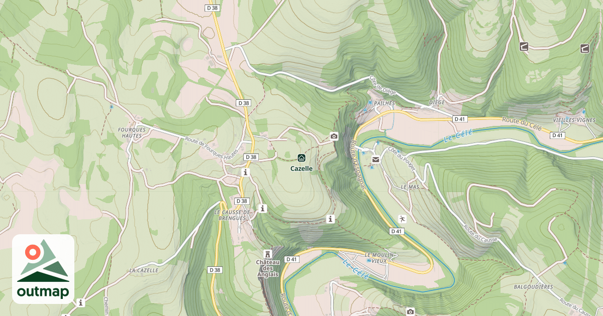 Map of Cazelle
