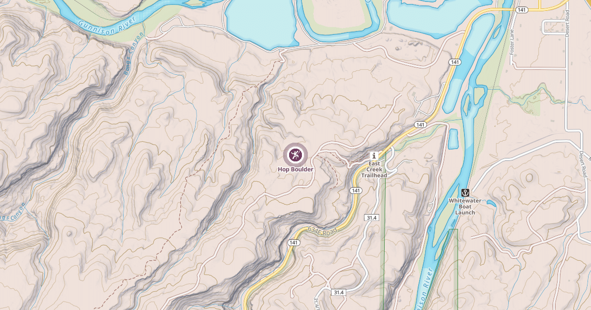 Map preview of Hop Boulder