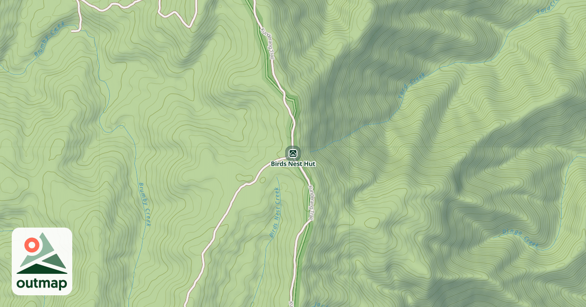 Map of Birds Nest Hut