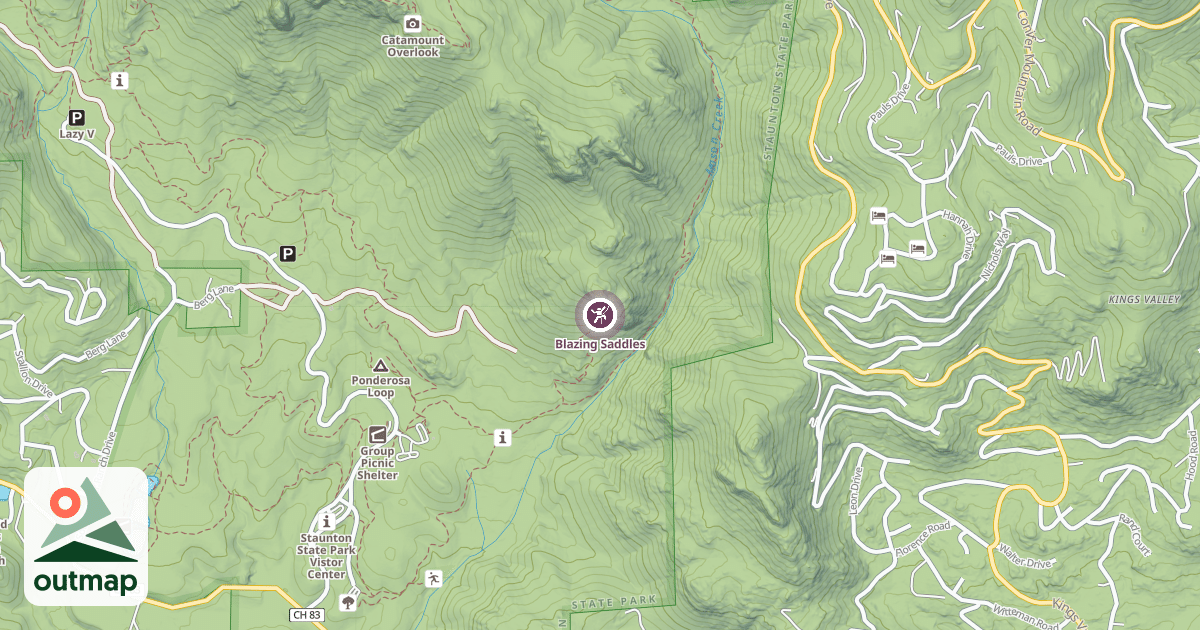 Map of Blazing Saddles