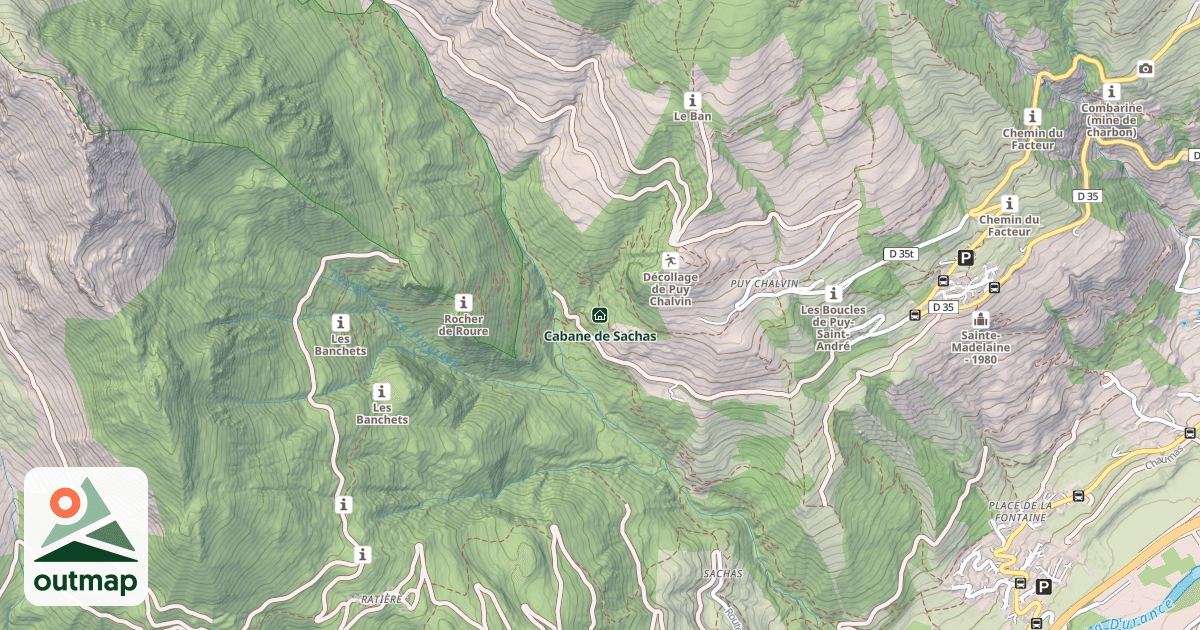 Map of Cabane de Sachas
