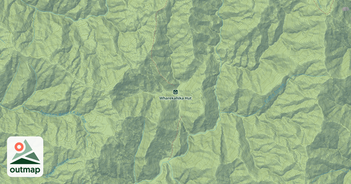 Map of Wharekahika Hut