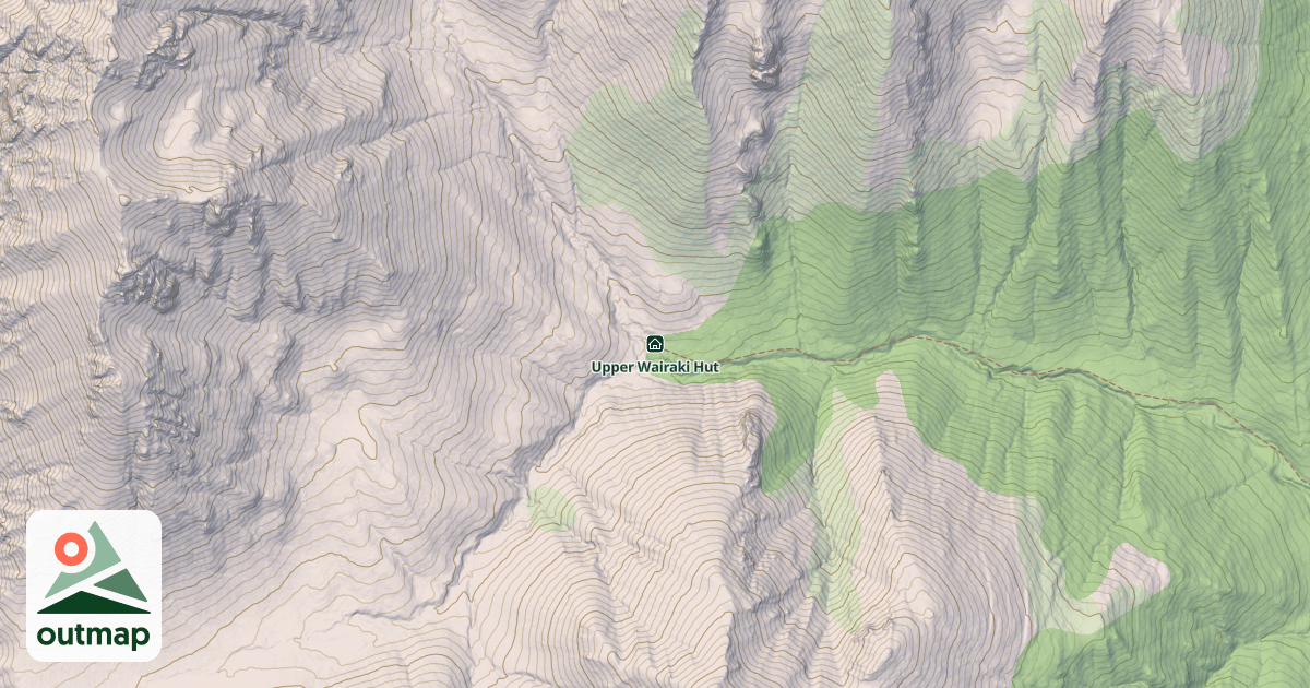 Map of Upper Wairaki Hut