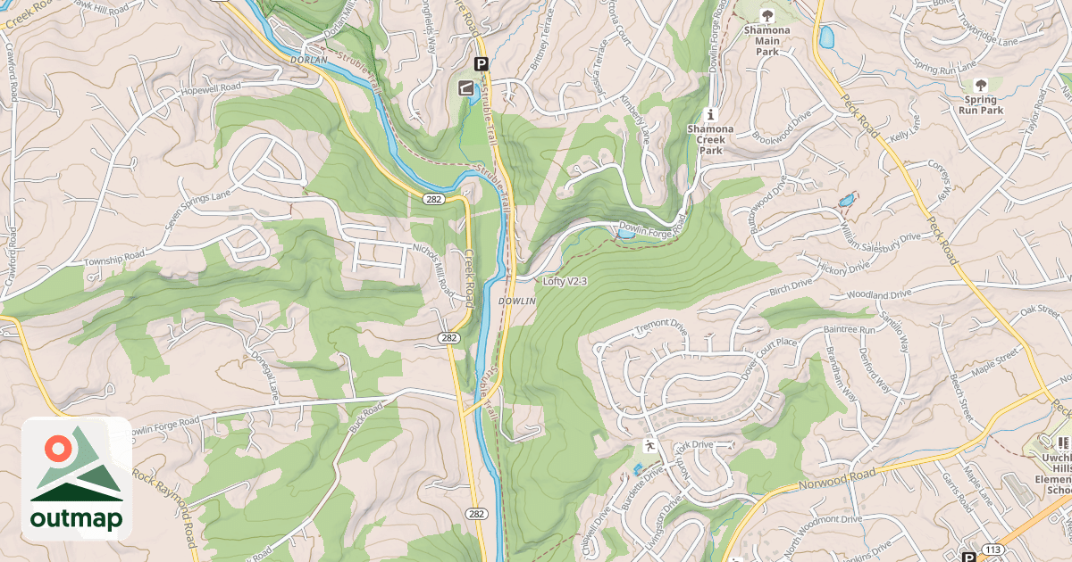 Map of Lofty