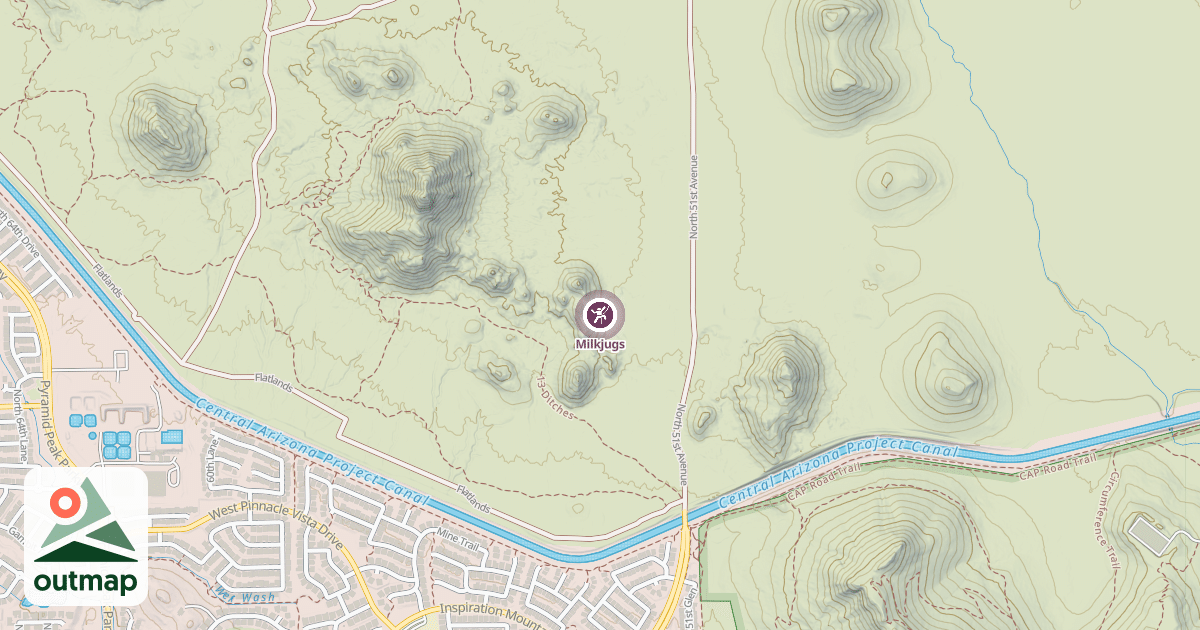 Map of Milkjugs