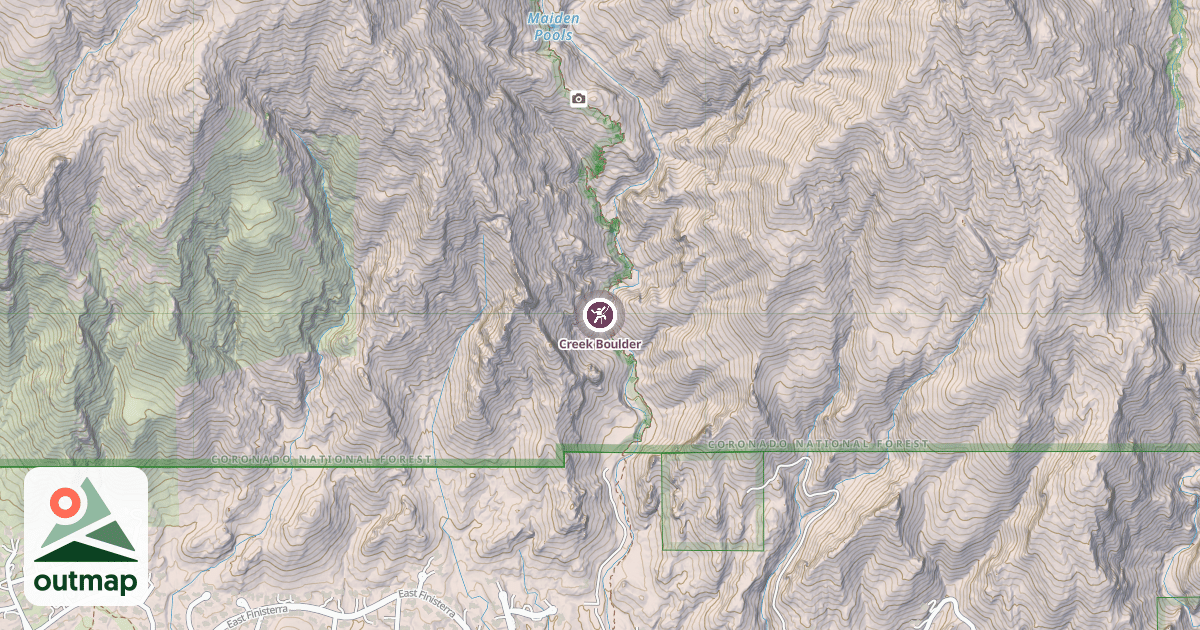 Map of Creek Boulder