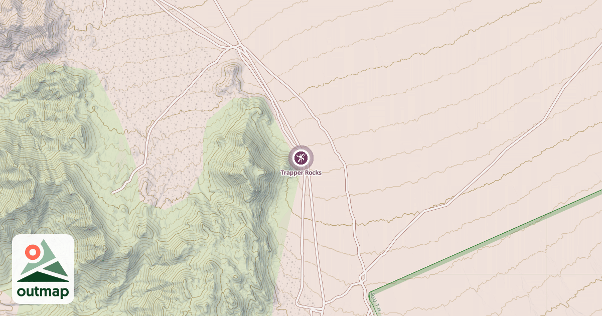 Map of Trapper Rocks