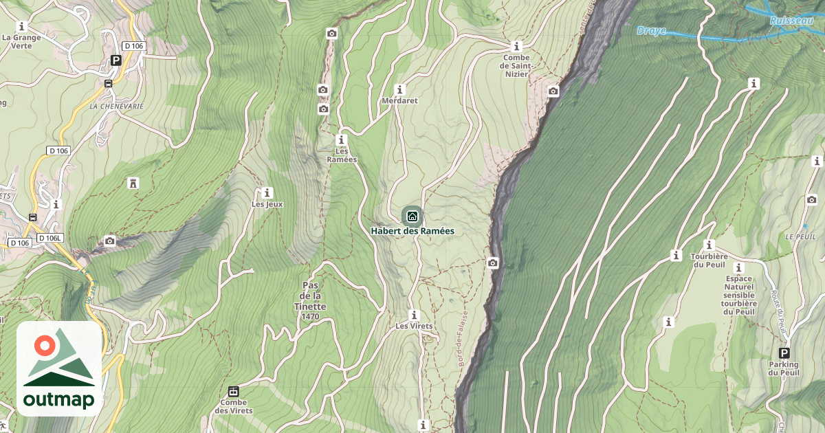 Map of Habert des Ramées