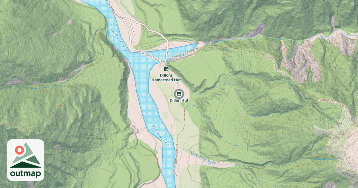 Map of Dillon Hut