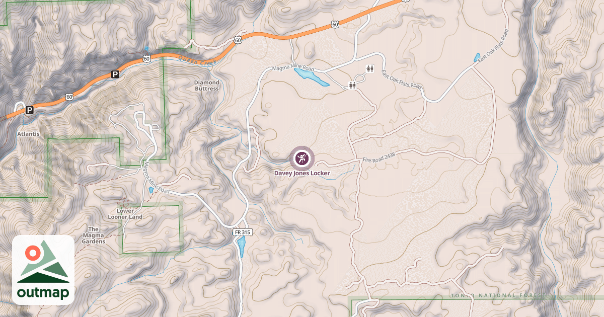 Map of Davey Jones Locker