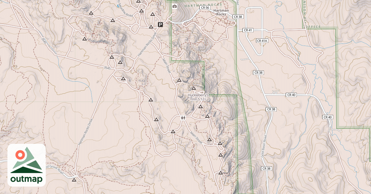 Map of Huckleberry's Finn