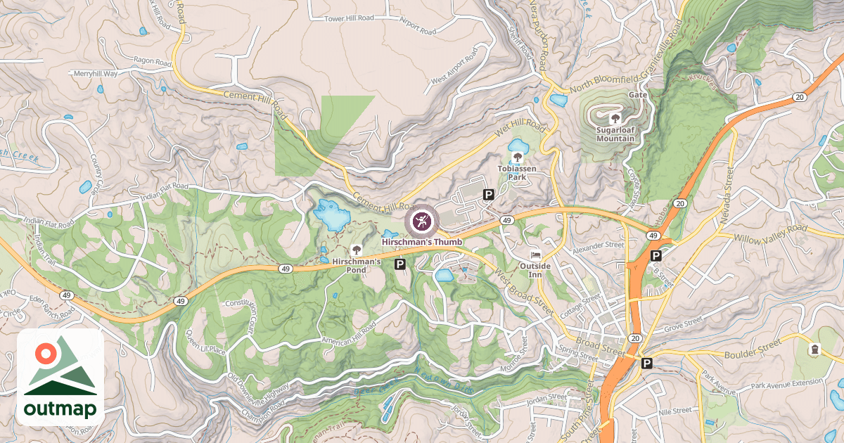 Map of Hirschman's Thumb