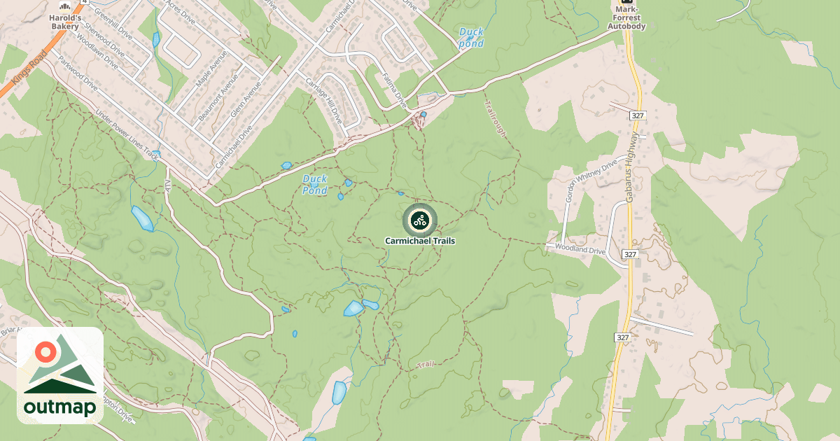 Map of Carmichael Trails