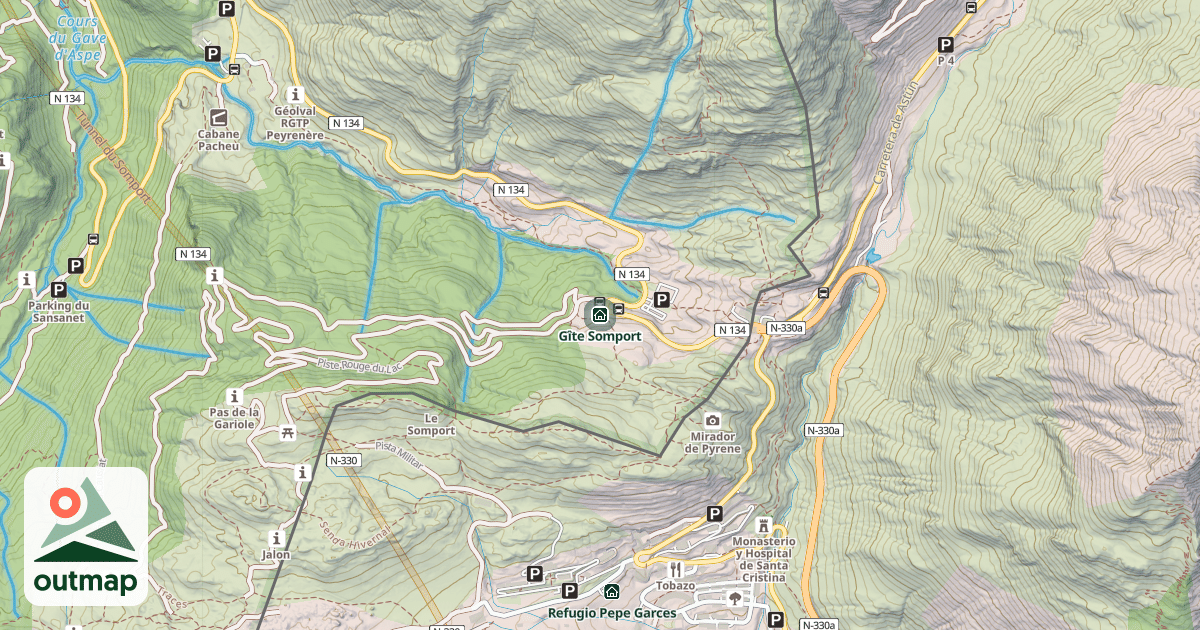 Map of Gîte Somport