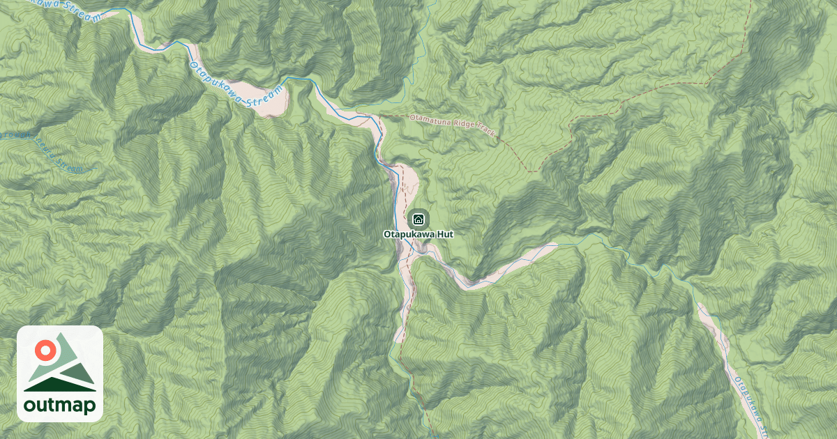 Map of Otapukawa Hut