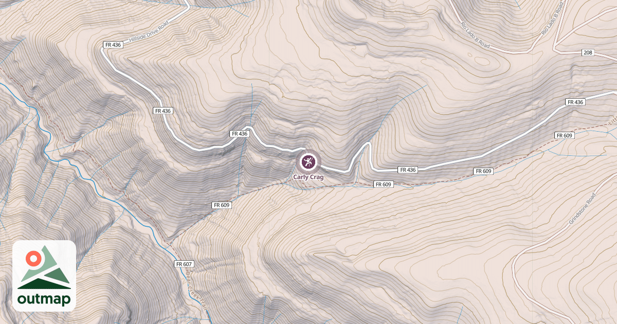 Map of Carly Crag