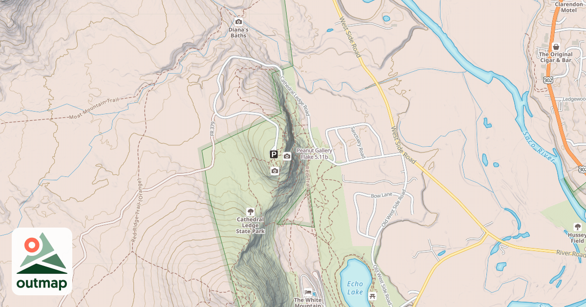 Map of Peanut Gallery Flake