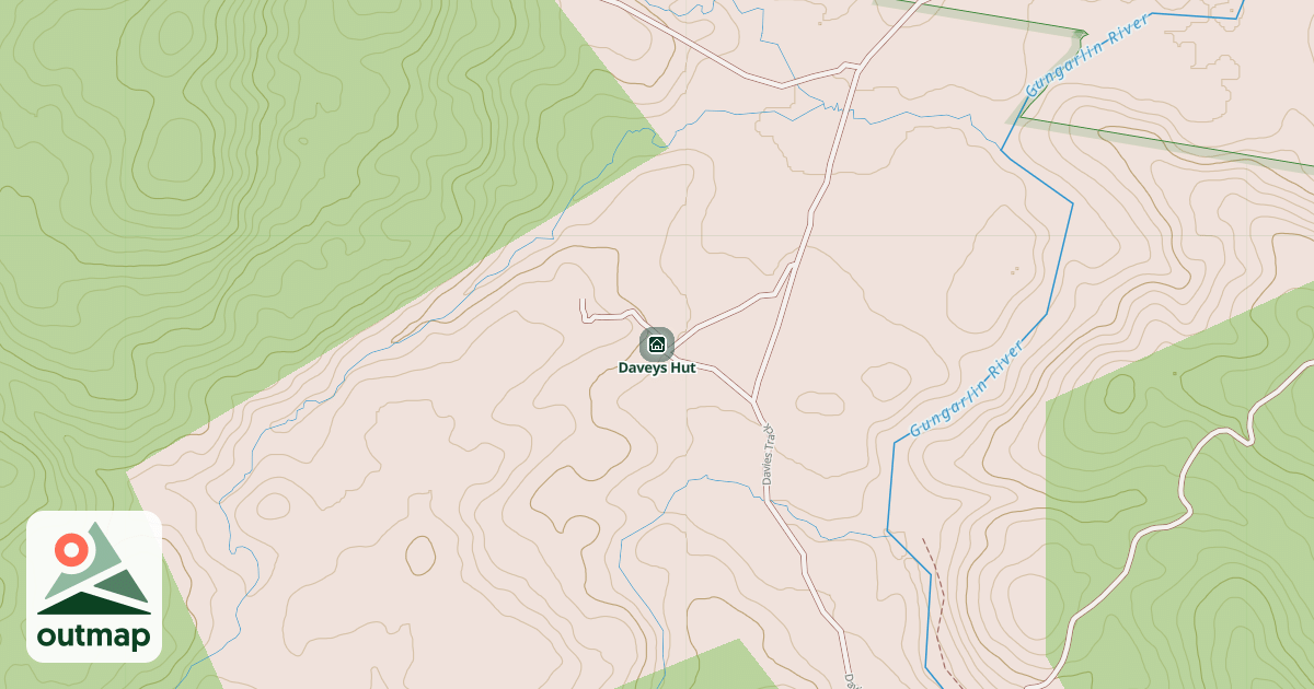 Map of Daveys Hut