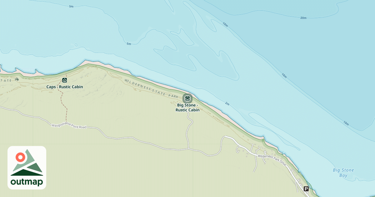 Map of Big Stone - Rustic Cabin