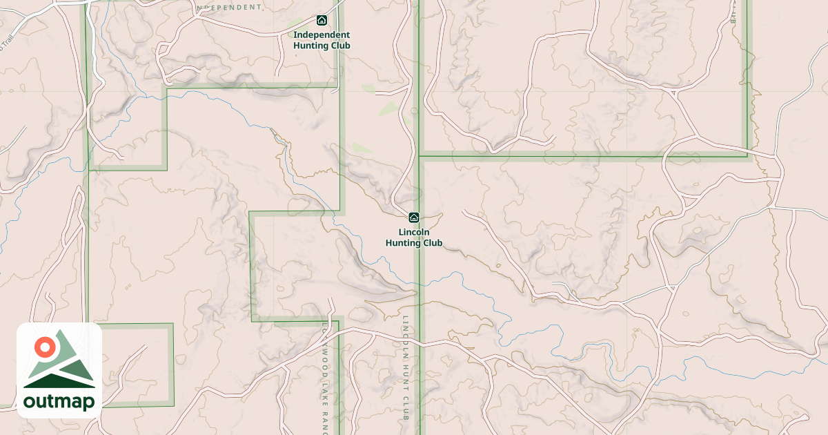 Map of Lincoln Hunting Club