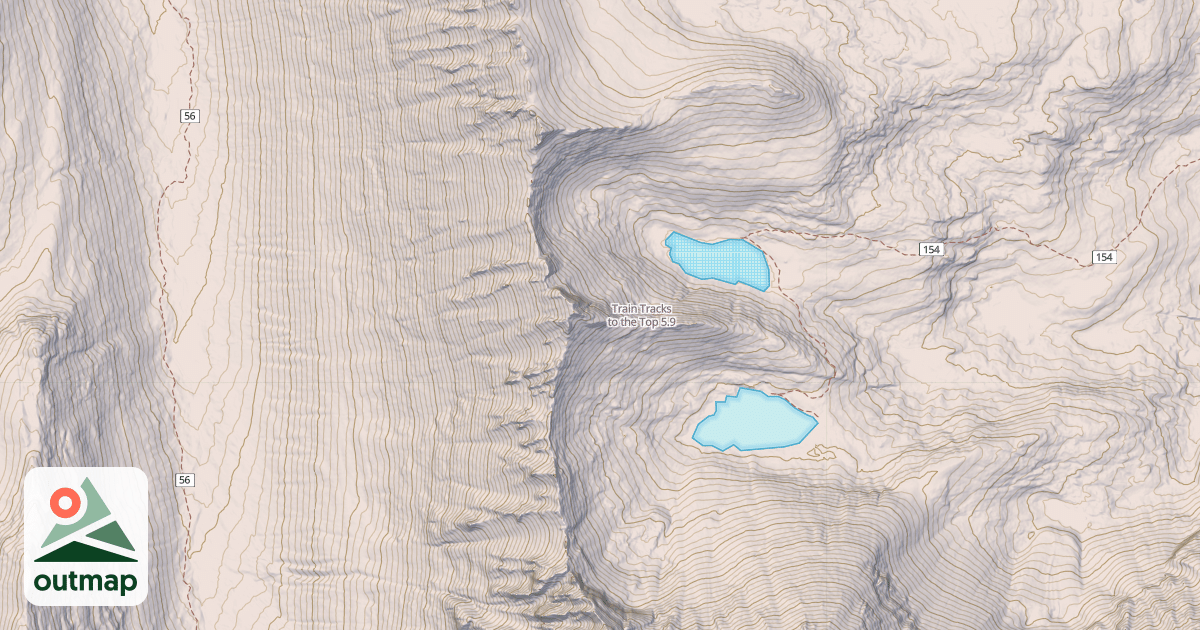 Map of Train Tracks to the Top