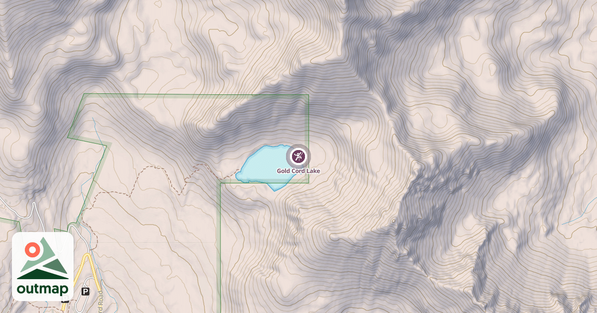 Map of Gold Cord Lake