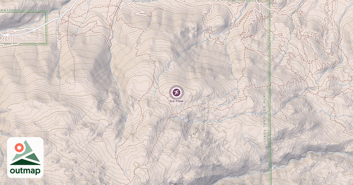 Map of Ice Flow