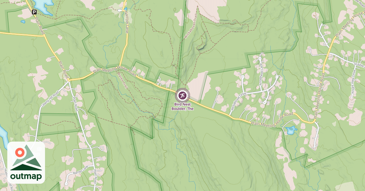 Map of Bird Nest Boulder, The