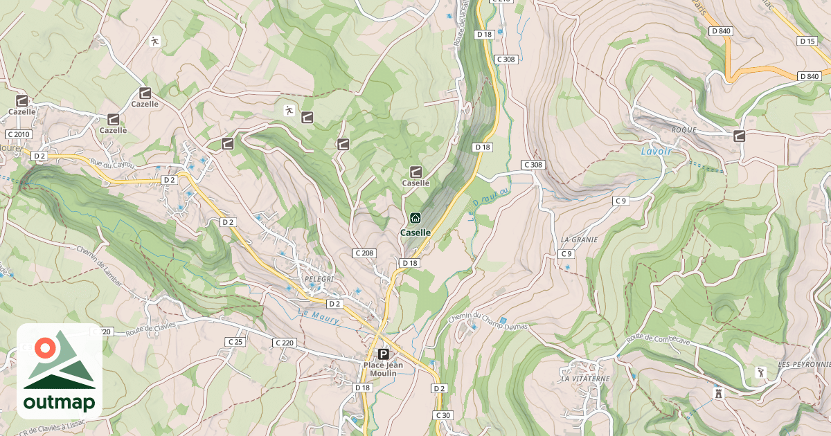 Map of Caselle